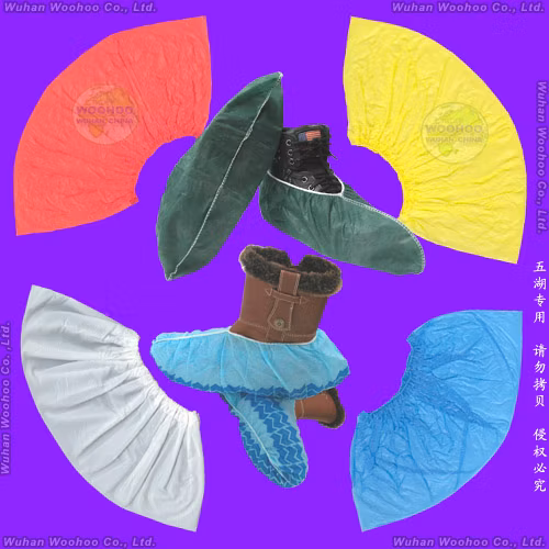 Schützender chirurgischer/medizinischer/wasserdichter/durchsichtiger Kunststoff-/PE-/Poly-/HDPE-/LDPE-/CPE-/Vlies-Einweg-PP-Schuhüberzug für Krankenhäuser/Labore/Lebensmittelverarbeitungsindustrie